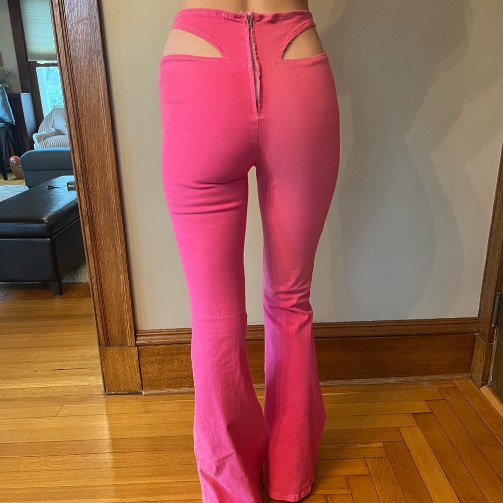 Edikted Women’s Pink Flare Pants